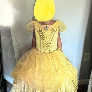 BELLE COSTUME SIZE 6/6X - YELLOW DOSMEY COSTUME